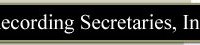 Recording Secretaries, Inc. (RSI)