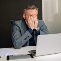 Remote Job Searching Frustrated Man