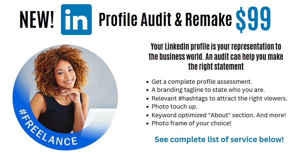 Linkedin profile audit and remake for $99