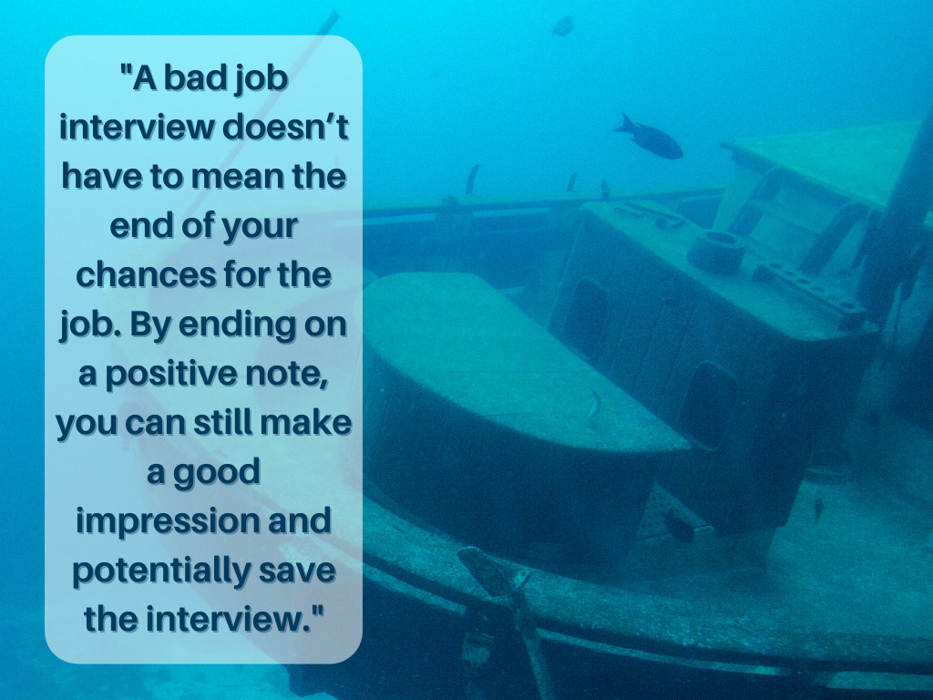 bad interview like a sunken ship