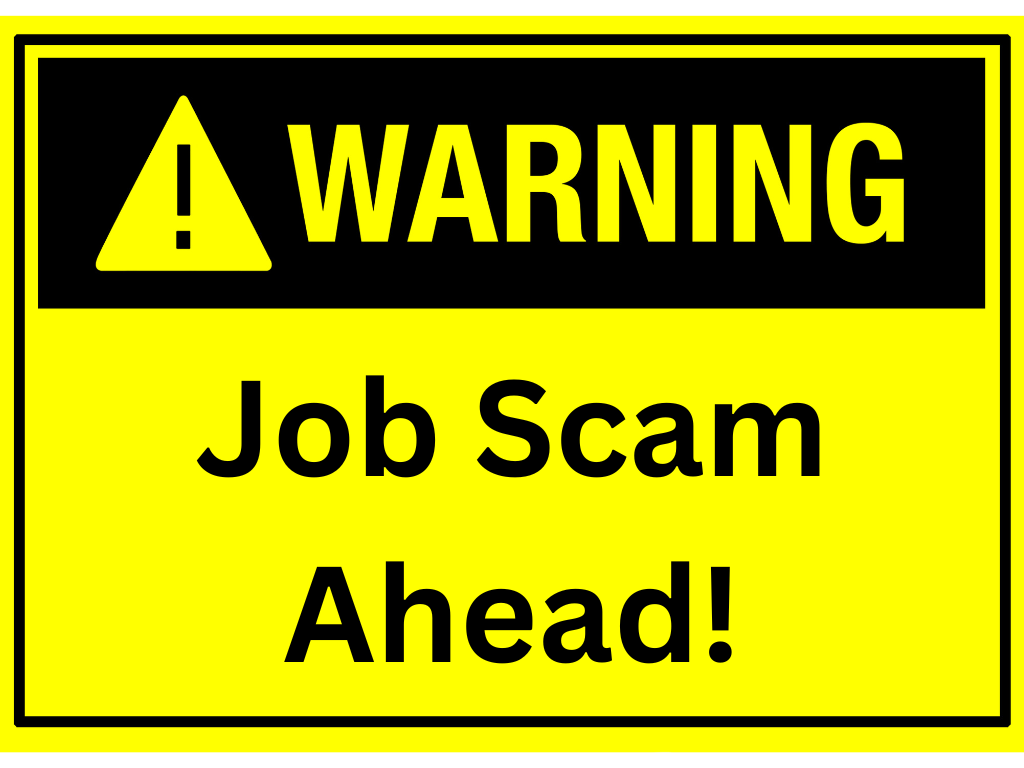 job scams warning sign